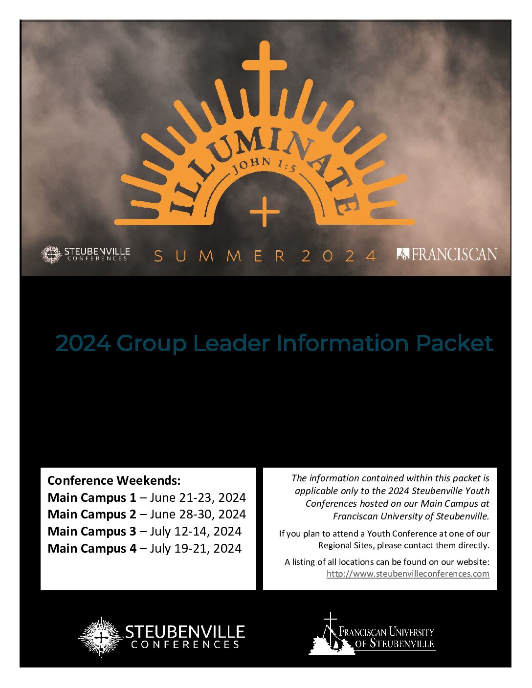 2024 MC Group Leader Information Packet Steubenville Conferences